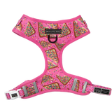 ADJUSTABLE DOG HARNESS: Pink Fairy Bread