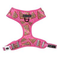 ADJUSTABLE DOG HARNESS: Pink Fairy Bread