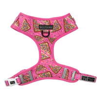 ADJUSTABLE DOG HARNESS: Pink Fairy Bread