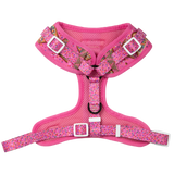 ADJUSTABLE DOG HARNESS: Pink Fairy Bread