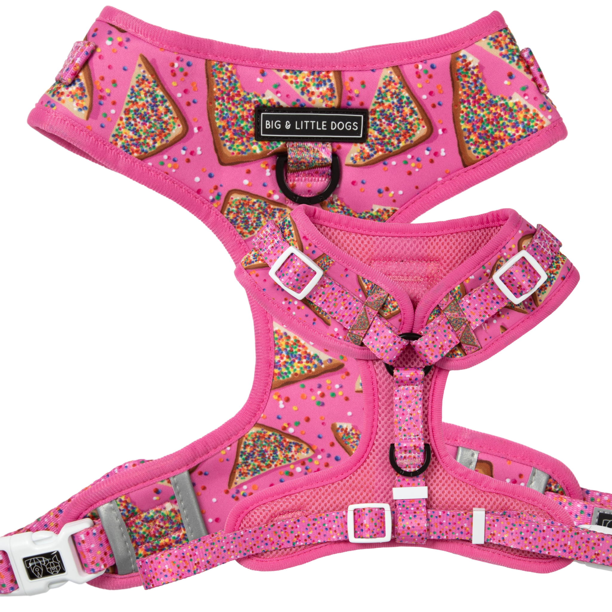 BIRTHDAY EXTRAVAGANZA BOX: "Pink Fairy Bread" Harness & Collar (SOLD OUT)