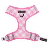 Adjustable Dog Harness Pink Pretty Gingham