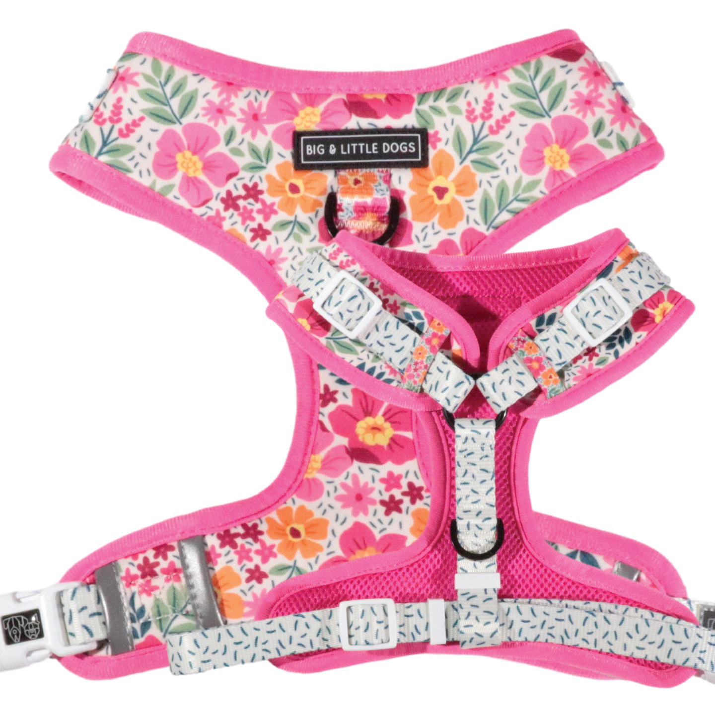 ADJUSTABLE DOG HARNESS: Sweet Blossoms {FINAL SALE}