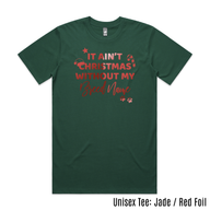 BLD LIFESTYLE CLUB TEE: "It Ain't Christmas Without My (BREED NAME)" | Jade (Vinyl)