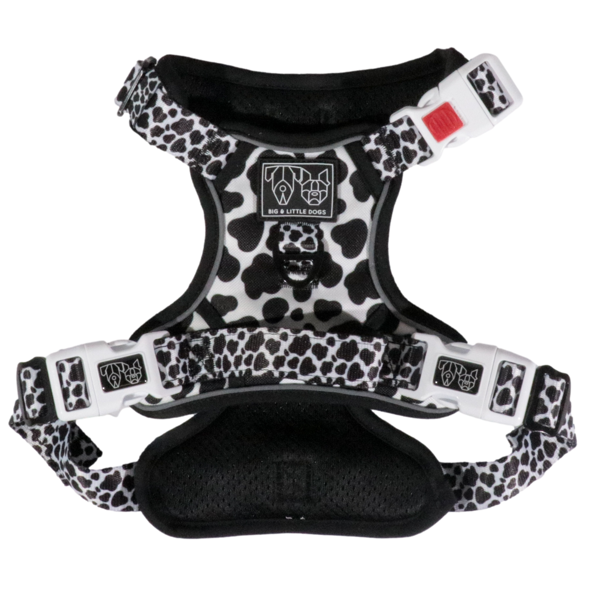 All Rounder Dog Harness I Udderly Adore You Cow Print