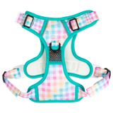 All-Rounder Dog Harness Rainbow Gingham