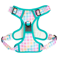 All-Rounder Dog Harness Rainbow Gingham