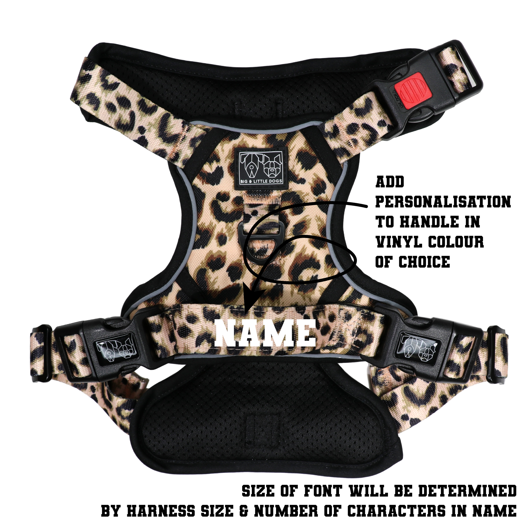 All Rounder Dog Harness Luxurious Leopard