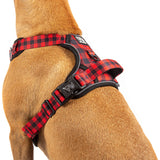 All Rounder Harness No Pull Front Clip Harness Red and Black Plaid