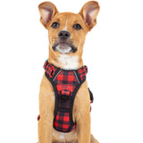 All Rounder Harness No Pull Front Clip Harness Red and Black Plaid