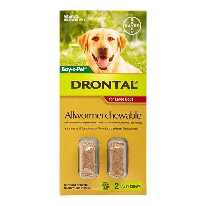 Drontal: Dog All Wormer for Large Dogs (Up to 35kg)