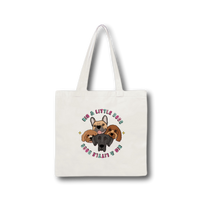 SMALL TOTE BAG: Big & Little Dogs Logo