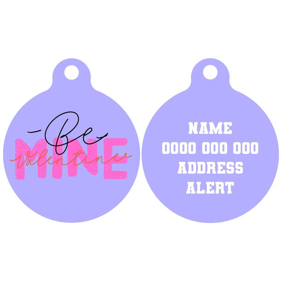 Pet ID Tag | Be Mine, Valentine