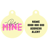 Pet ID Tag | Be Mine, Valentine