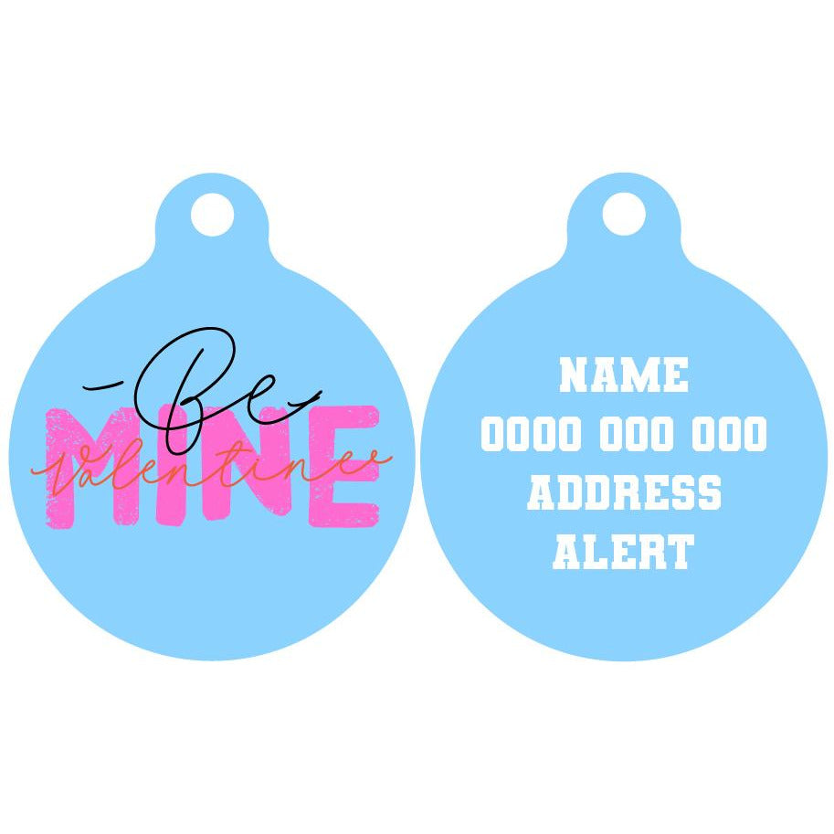 Pet ID Tag | Be Mine, Valentine