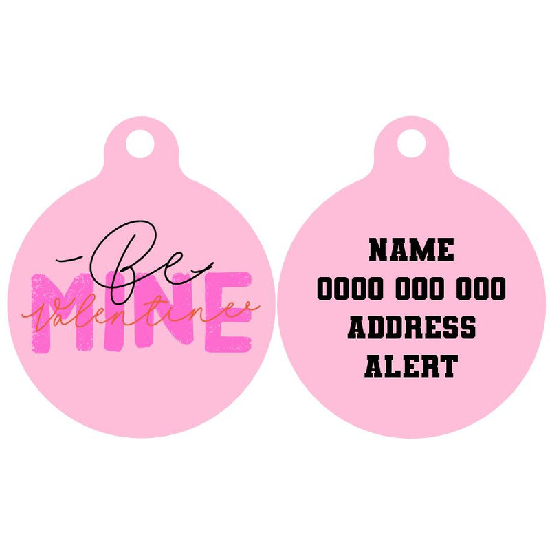 Pet ID Tag | Be Mine, Valentine
