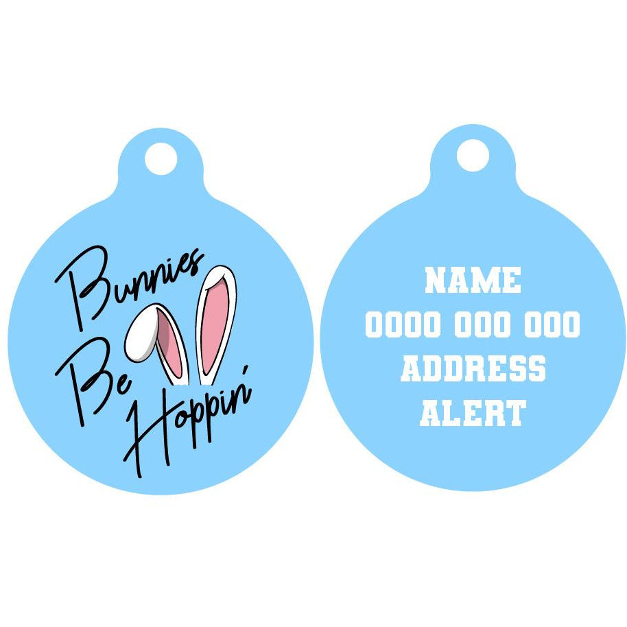 Pet ID Tag | Bunnies Be Hoppin'