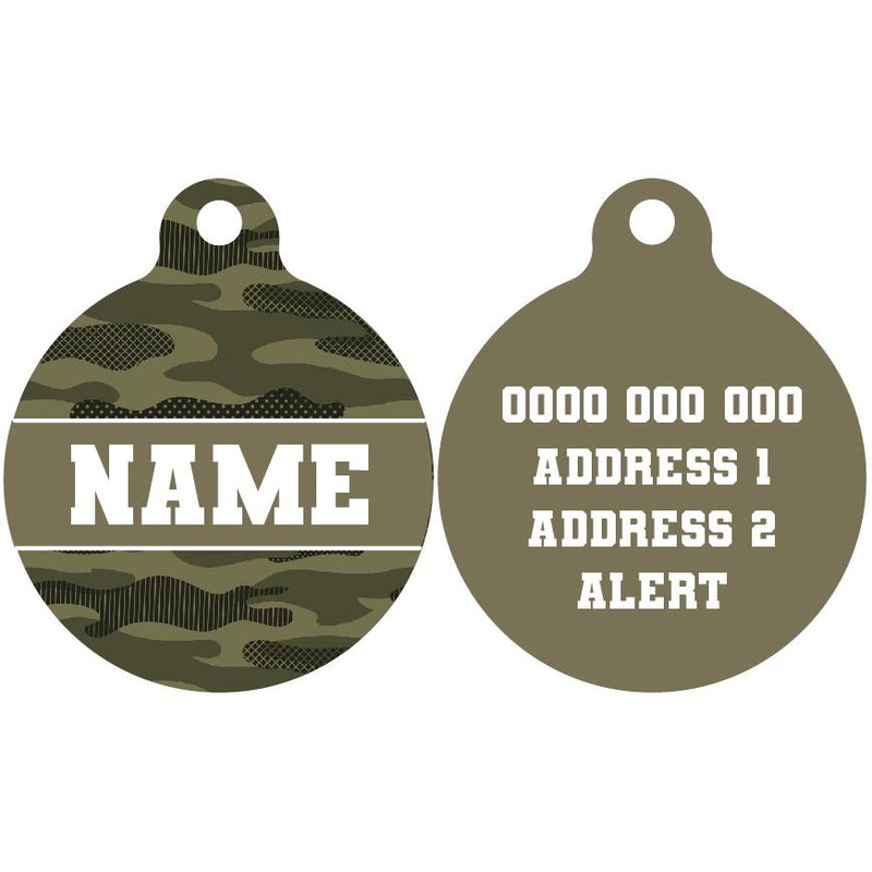 Pet ID Tag | Camouflaged