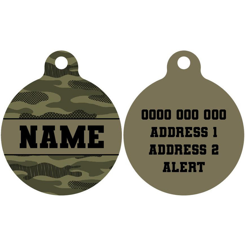 Pet ID Tag | Camouflaged