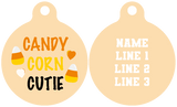 Pet ID Tag | Candy Corn Cutie