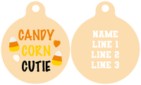 Pet ID Tag | Candy Corn Cutie
