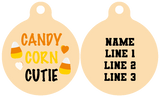 Pet ID Tag | Candy Corn Cutie