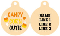 Pet ID Tag | Candy Corn Cutie