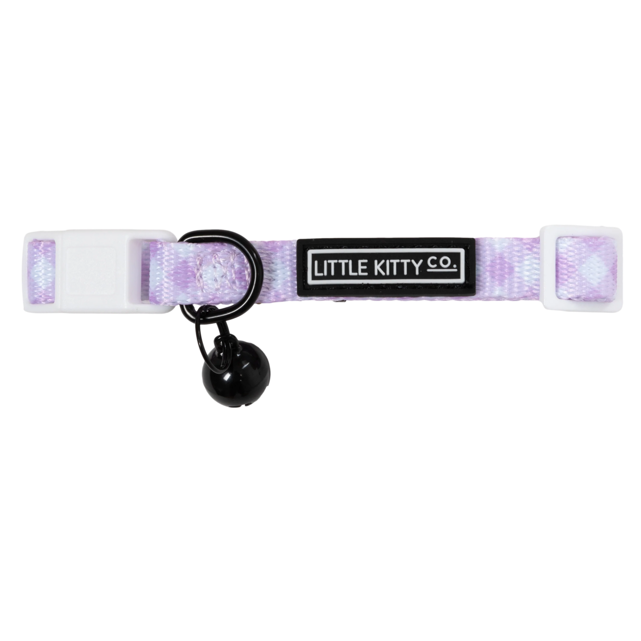 Cat Collar and Bow Tie Berry Purple Gingham