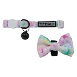 CAT COLLAR & BOW TIE: Cotton Candy