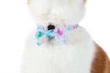 CAT COLLAR & BOW TIE: Cotton Candy