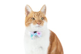 CAT COLLAR & BOW TIE: Cotton Candy