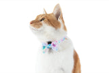 CAT COLLAR & BOW TIE: Cotton Candy