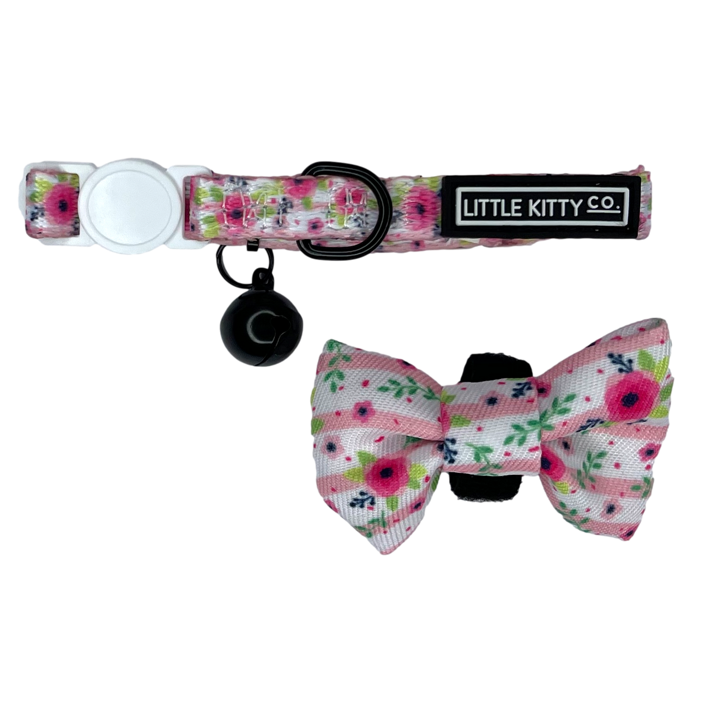 Cat Collar and Bow Tie Fancy Florals