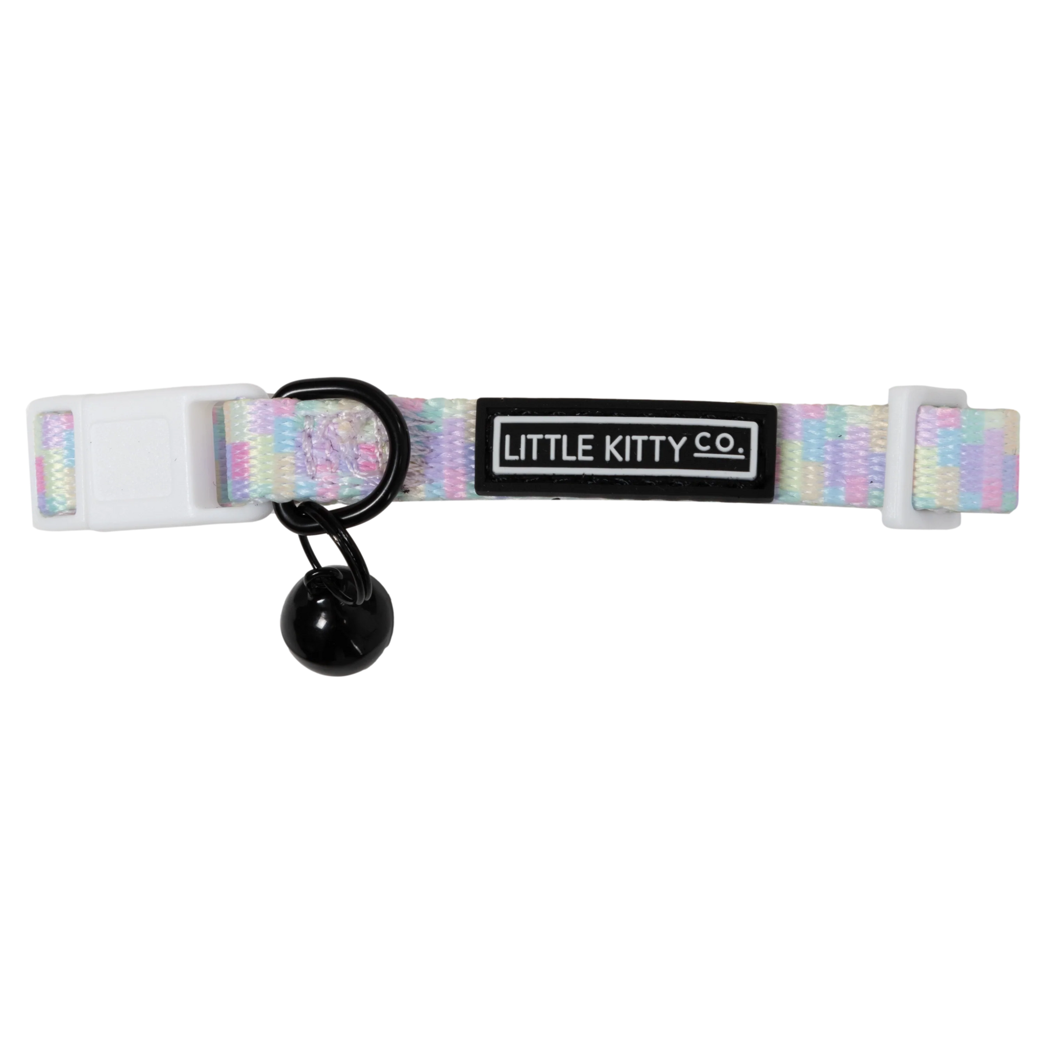 Cat Collar and Bow Tie Gelato Pastel Block Colour Print