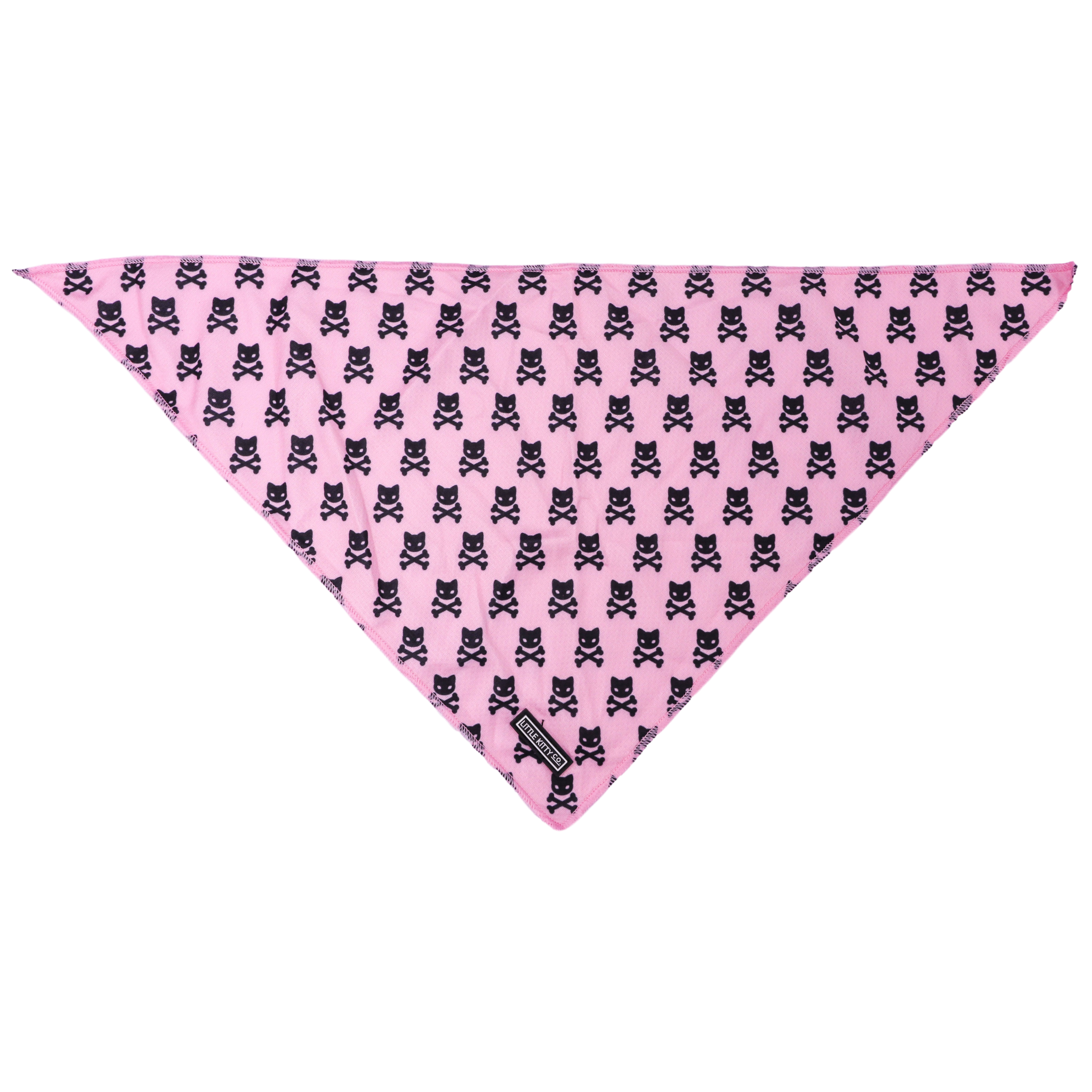 Cat Cooling Bandana Prettiest of them All Pink Cat Skulls