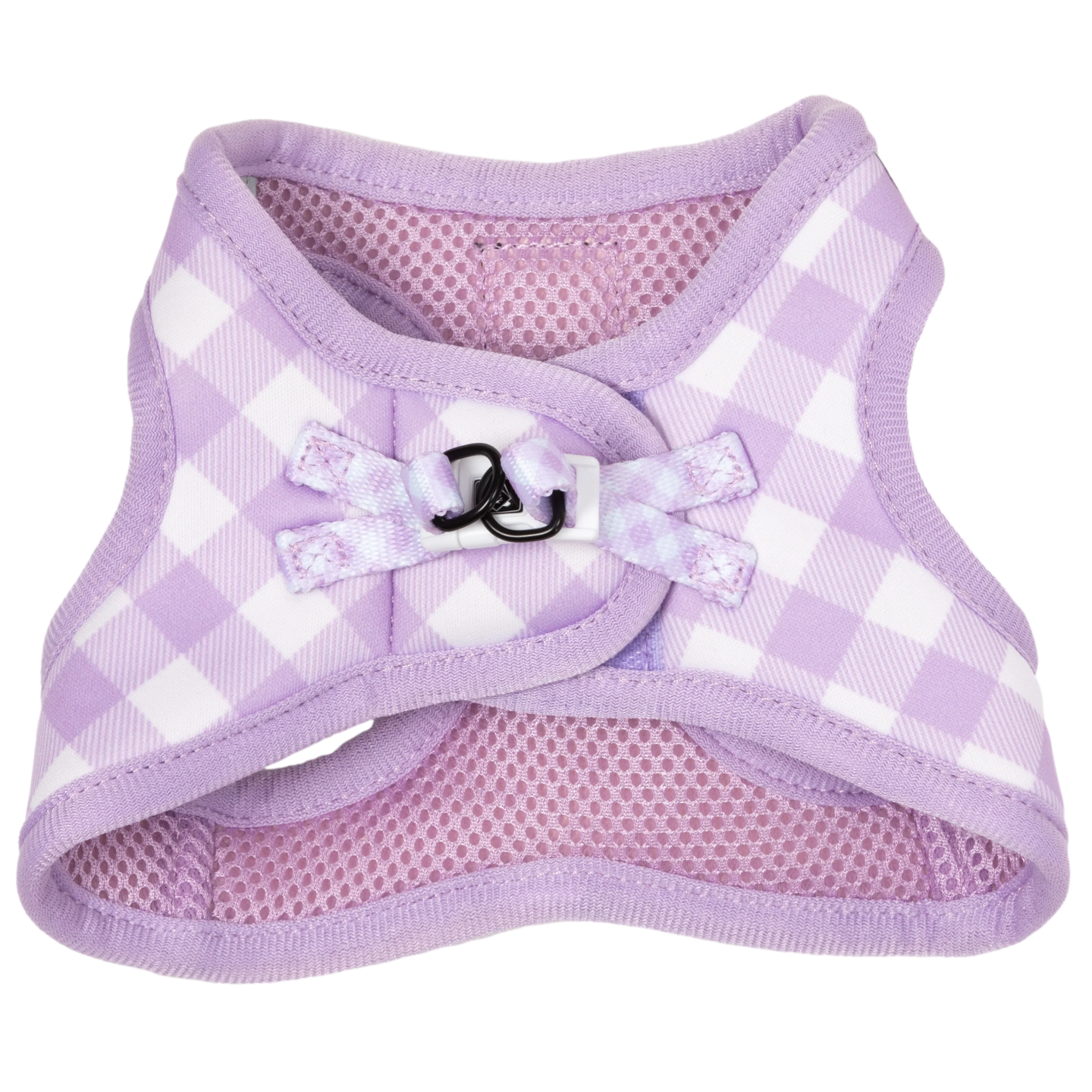 CAT STEP IN HARNESS: Berry Gingham