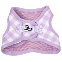 CAT STEP IN HARNESS: Berry Gingham