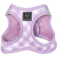 CAT STEP IN HARNESS: Berry Gingham