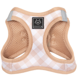 CAT STEP IN HARNESS: Latte Gingham