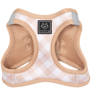 CAT STEP IN HARNESS: Latte Gingham