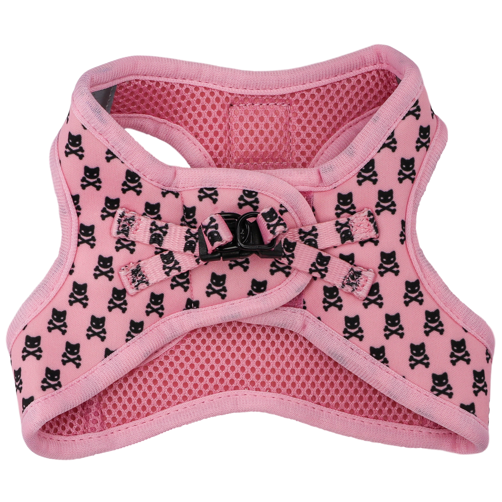 Cat Step In Harness Prettiest of them All Pink Cat Skulls