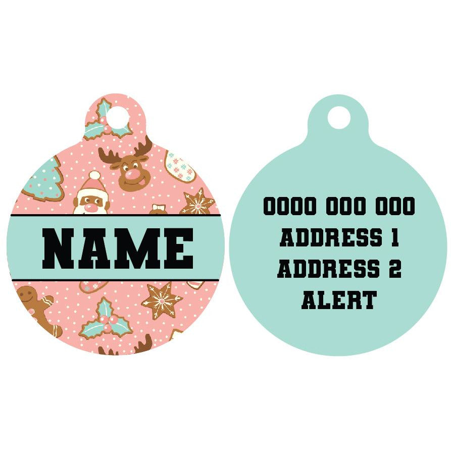 Pet ID Tag | Christmas Cookies