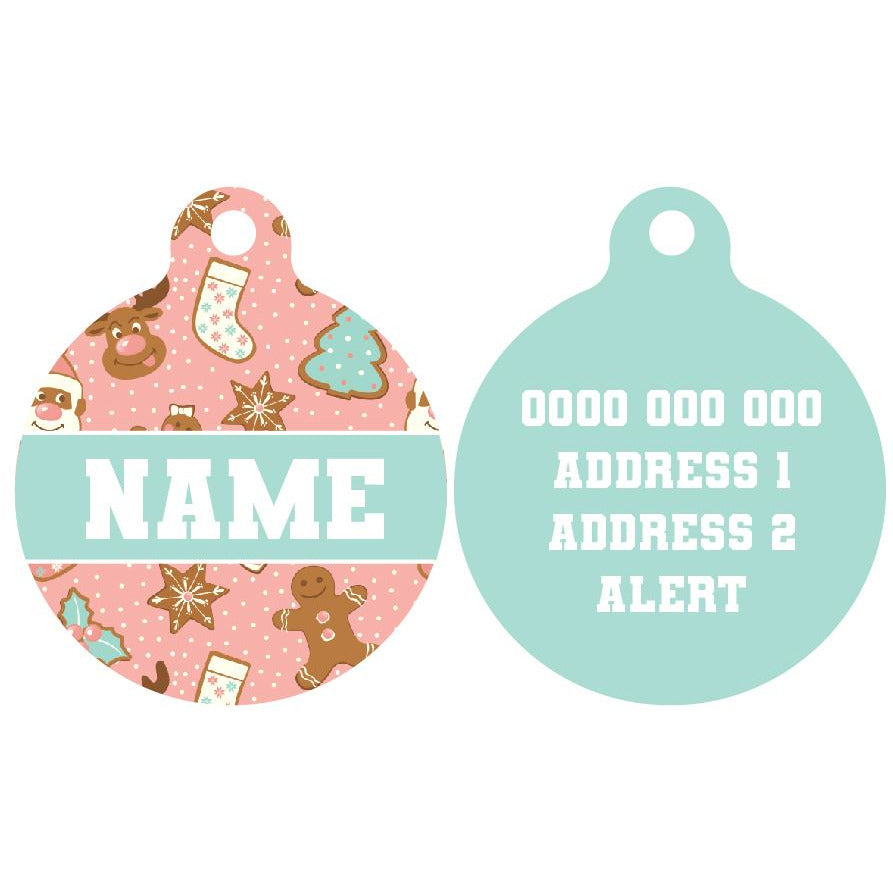 Pet ID Tag | Christmas Cookies