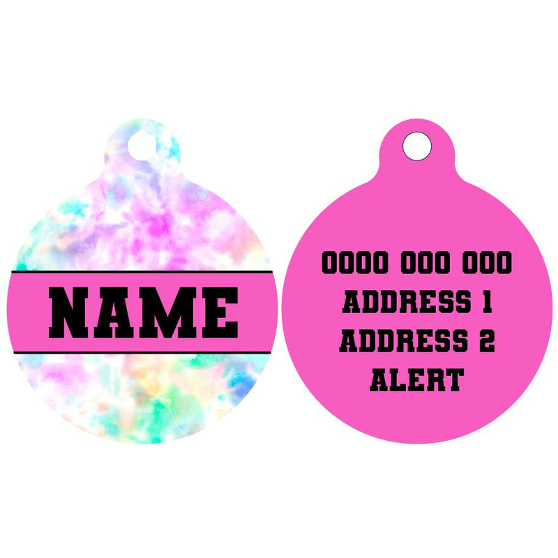 Pet ID Tag | Cotton Candy (Pink)