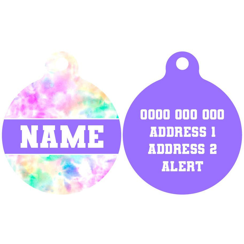Pet ID Tag | Cotton Candy (Purple)
