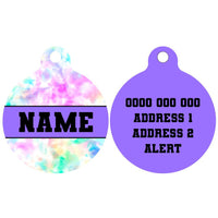 Pet ID Tag | Cotton Candy (Purple)