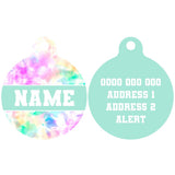 Pet ID Tag | Cotton Candy (Green)