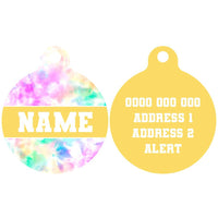 Pet ID Tag | Cotton Candy (Yellow)