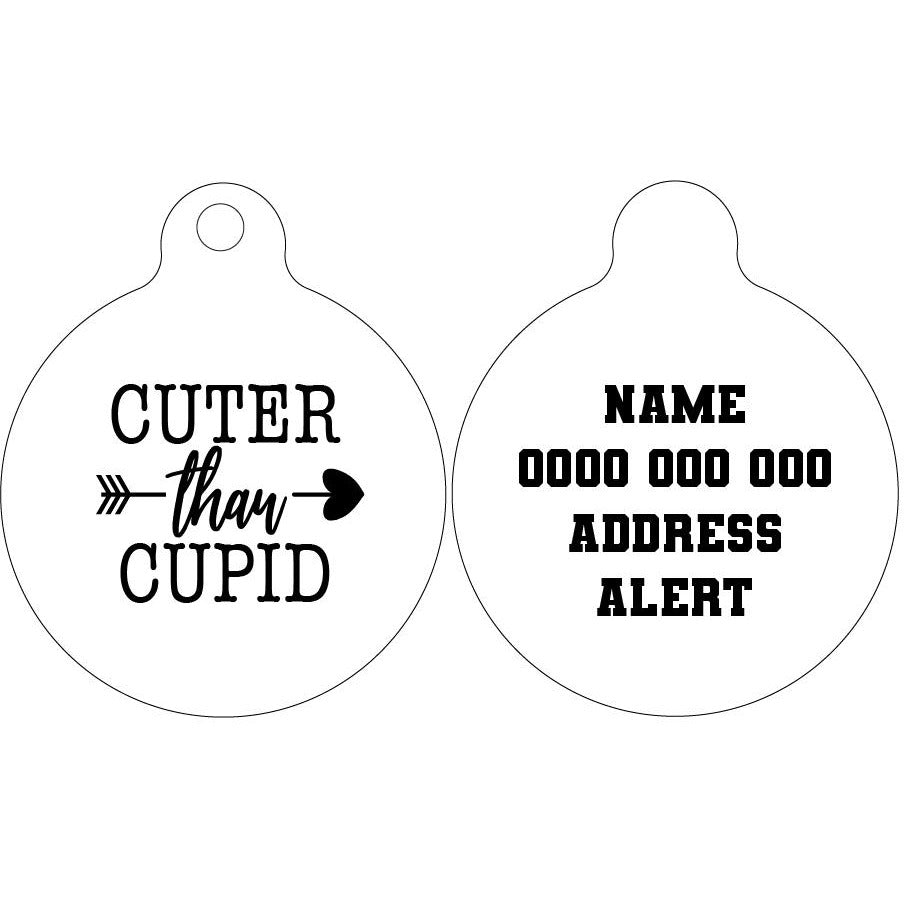 Pet ID Tag | Cuter Than Cupid (Version 1)