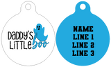 Pet ID Tag | Daddy's Little Boo (Blue)